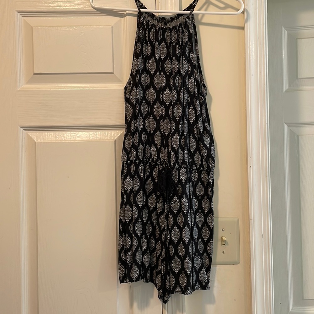 high neck romper